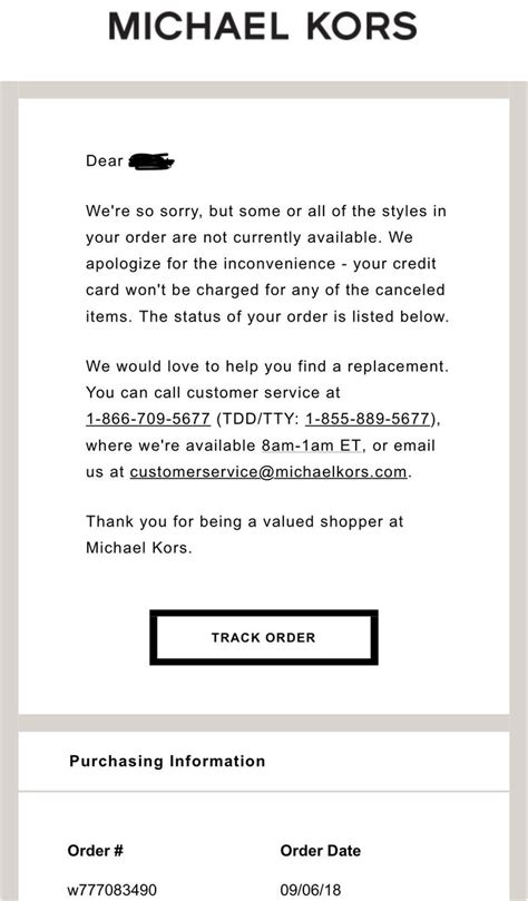 return policy michael kors outlet|michael kors cancel order.